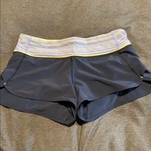 Lululemon speed shorts